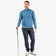 Galvin Green Chester Merino 1/4 Golf Sweater - Blue Melange