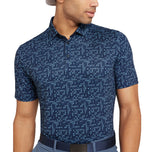 Galvin Green Marlo Breathable Golf Polo Shirt - Moonlight Blue/Navy