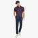 Galvin Green Miles Breathable Golf Polo Shirt - Navy/Red