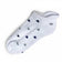Glenmuir Women's Cotton Rich Cushioned Golf Socks - White/Navy & Light Grey Hearts