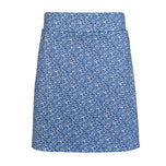 Glenmuir Women's Emeli Lightweight Stretch Performance Golf Skort - Light Blue Flowers