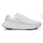 Under Armour Halo Hybrid Spikeless Golf Shoes - White/Metallic Silver