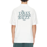 Huffer Ballsy 珠地高尔夫 Polo 衫 - 粉笔色