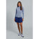 IBKUL Women's Josie Long Sleeve Zip Mock Neck Shirt - Navy/Peri