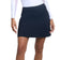 IBKUL Women's Solid A-Line 17.5" Golf Skort - Black