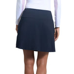 IBKUL Women's Solid A-Line 17.5" Golf Skort - Black