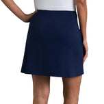 IBKUL Women's Solid A-Line 17.5" Golf Skort - Classic Navy