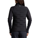 IBKUL 女式纯色混合蓬松高尔夫夹克 - 木炭色