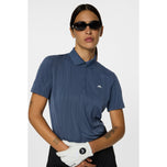 J.Lindeberg Women's Izara Golf Polo Shirt - Vintage Indigo