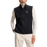 J.Lindeberg Ash Light Packable Golf Vest - Black