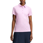J.Lindeberg 女式 Caitlyn 高尔夫 Polo 衫 - 偏置桥兰花白色