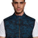 Lyle & Scott Tonal Eagle Seafoam Gilet - Dark Navy/ Light Navy