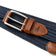 Johnnie-O Farley Waxed Cotton Stretch Belt - Navy