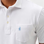 Johnnie-O Original 4 扣 Polo 衫 - 纯色 - 白色