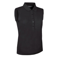 Glenmuir Women's Jenna Sleeveless Golf Shirt - Black
