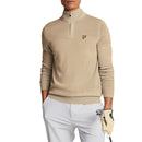 Lyle &amp; Scott Merino Blend 1/4 Zip Knit - Safari