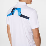 J.Lindeberg KV Print Golf Polo Shirt - White