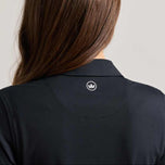 Peter Millar Women's Performance Stretch Jersey Golf Shirt - Black
