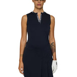 J.Lindeberg Women's Leya Sleeveless Golf Shirt - JL Navy