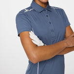 J.Lindeberg Women's Leyla Golf Polo Shirt - Vintage Indigo