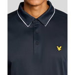 Lyle & Scott Contrast Collar Golf Polo Shirt - Dark Navy