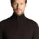 Lyle & Scott Tonal Eagle Merino Blend 1/4 Zip Knit - Jet Black
