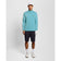 Lyle & Scott Core Quarter Zip Golf Midlayer - Aquamarine
