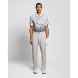Lyle & Scott Geometric Print Golf Polo Shirt - Ultimate Grey