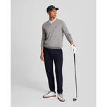 Lyle & Scott Merino Blend V-Neck Knit - Mid Grey Marl