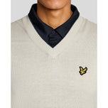 Lyle＆Scott高尔夫V颈轻型背心 - 云