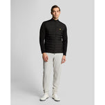 Lyle & Scott Hybrid Quilted Full Zip Golf Jacket - Jet Black