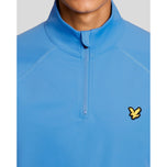 Lyle & Scott Mesh Panelled Course Golf Midlayer - Nitrogen