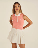 Malbon 女式 Paloma 高尔夫 Polo 衫 - 白色