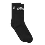 Malbon Bon Script Golf Socks - Black