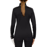 J.Lindeberg Women's Nefe Quarter Zip Golf Mid Layer - Black