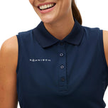Rohnisch Women's Nicky Sleeveless Golf Polo Shirt - Navy