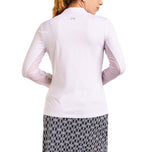 Nivo Women's Leda Long Sleeve Mock Neck Golf Shirt - White