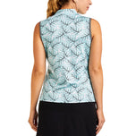 Nivo 女式 Vivia 无袖小高领高尔夫衬衫 - 阿鲁巴蓝