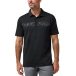 Travis Mathew Performance Jersey Flight Golf Polo Shirt - Black