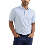 Peter Millar Ashgrove 高性能球衣高尔夫 Polo 衫 - 流蓝色