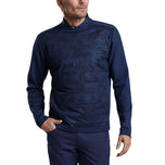 Peter Millar Bond Elite 高尔夫圆领套头衫 - 海军蓝