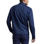 Peter Millar Bond Elite 高尔夫圆领套头衫 - 海军蓝