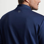Peter Millar Bond Elite 高尔夫圆领套头衫 - 海军蓝
