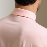 Peter Millar Jubilee Performance 平纹针织条纹高尔夫 Polo 衫 - 夏杏色