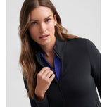 Peter Millar 女式 Katy 全拉链高尔夫中层 - 黑色