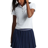 Peter Millar Women's Performance Stretch Jersey Golf Shirt - White
