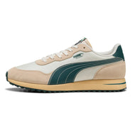Puma Helsinki G Spikeless Golf Shoes - Frosted Ivory/Green Terrain/Light Straw