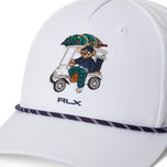 RLX Ralph Lauren Polo Bear 斜纹高尔夫球帽 - 陶瓷白