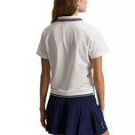 RLX Ralph Lauren Women's Tour Pique Golf Polo Shirt - Ceramic White