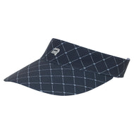 Rohnisch Women's Aria Golf Visor - Micro R Check Navy